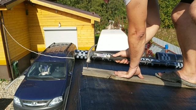 Ремонт крыши бытовки. Стеклоизол - ТЕХНОНИКОЛЬ смотреть онлайн