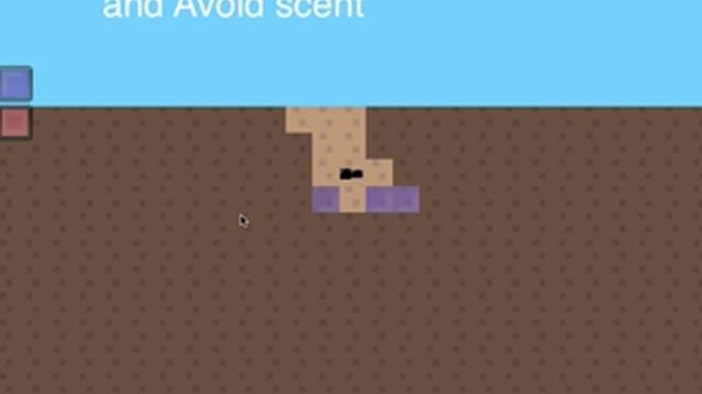 Ant game prototype: Dig and Avoid scents смотреть онлайн