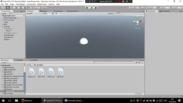 ДИАЛОГ С NPC И ВЫПОЛНЕНИЕ ЗАДАНИЯ [2/2] | Unity3D смотреть онлайн