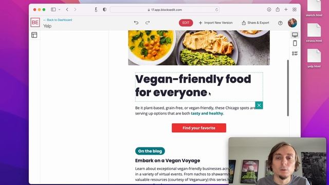Blocks Edit template editor walkthrough смотреть онлайн