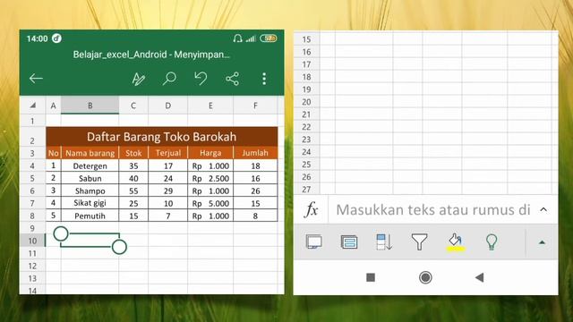 Cara cepat memindah kolom dan baris di Excel Android смотреть онлайн