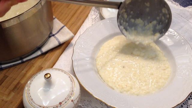 Молочная пшенная каша, которую можно подавать на десерт смотреть онлайн