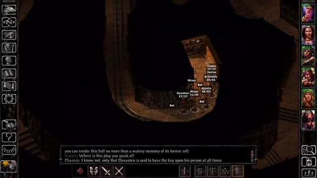 Baldur's Gate Enhanced Edition - 24 - The Cloakwood Mines, many guards and Yeslick смотреть онлайн