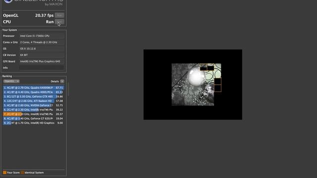 Macbook Pro 2017, 128GB Cinebench R15 смотреть онлайн