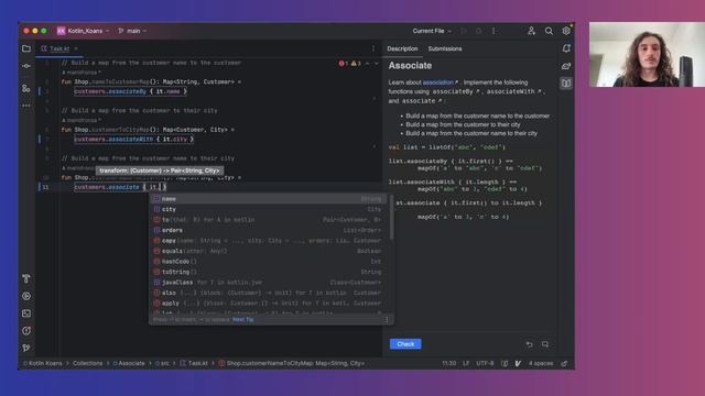 Kotlin Koans: Collections [Exercícios resolvidos] смотреть онлайн