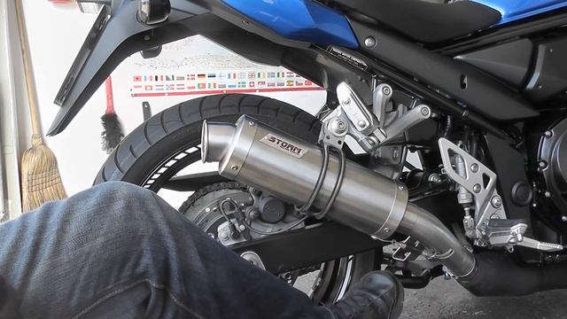 Замена глушителя на Suzuki GSX650F смотреть онлайн