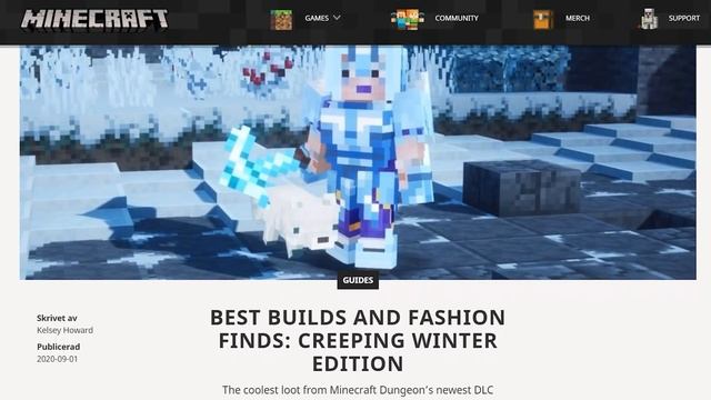 NEW ENCHANTMENTS, Weapon Showcase, Gifting & MORE - Minecraft Dungeons: Creeping Winter DLC смотреть онлайн