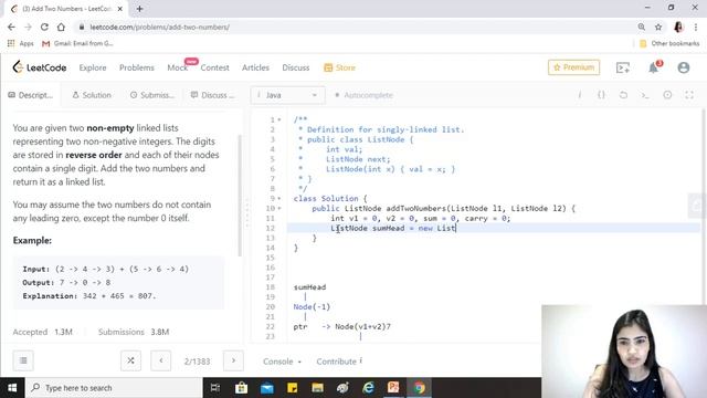 LeetCode 2. Add Two Numbers [Algorithm + Code Explained ] Best Solution смотреть онлайн