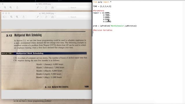 Part 1: MultiPeriod Work Schedule Python смотреть онлайн