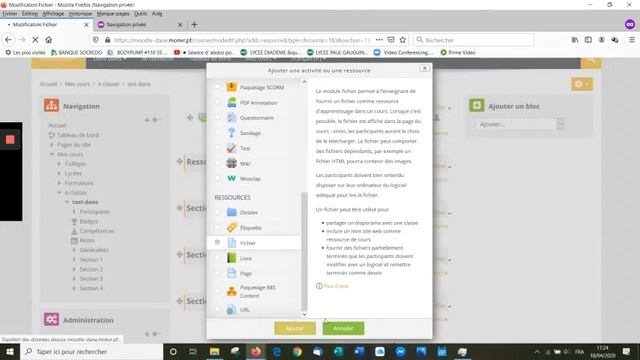 02 Moodle - Deposer un fichier смотреть онлайн