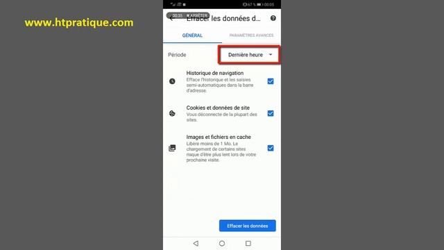Comment effacer l’historique de navigation chrome sur HUAWEI смотреть онлайн