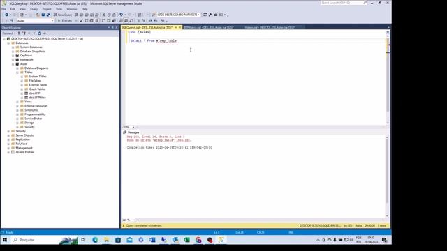 Criando tabela temporária Global no SQL смотреть онлайн