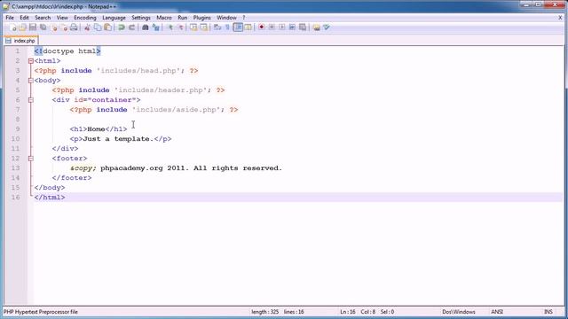 PHP Tutorials: Register & Login (Part 3): Breaking up the Template смотреть онлайн