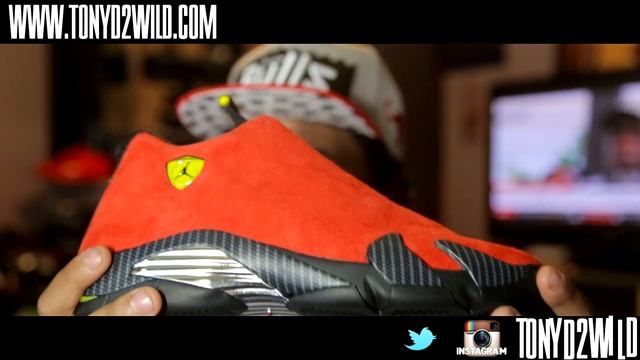 Jordan 14 "Ferrari" "Challenge Red" w/ On Foot смотреть онлайн