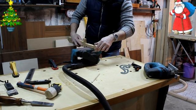 Деревянный меч к новогоднему костюму. Wooden Sword for the Christmas costume. смотреть онлайн
