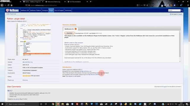 how to install Python plugins on Netbeans IDE 8.2 / Comment installer Python sur Netbeans IDE 8.2 смотреть онлайн