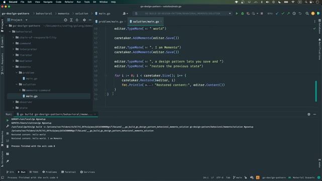 Design pattern with Go - Memento pattern смотреть онлайн