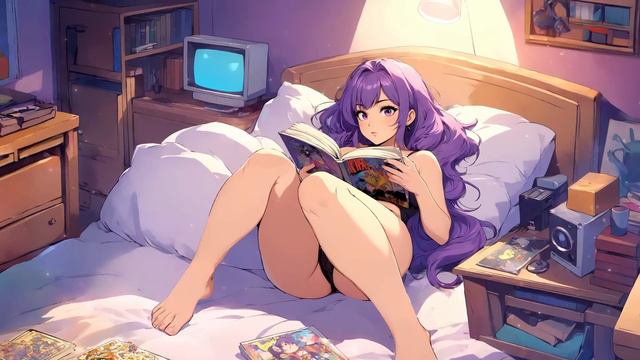 Back To 1986 With Your Waifu _ 1980's retrowave beats - to forget your worries