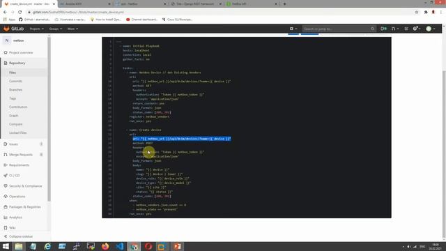 Connect To Netbox From AWX Ansible Tower And Send POST Request Through API. Create Devices.