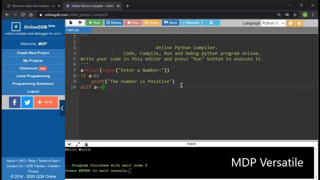 How to create Calculating Positive and Negative Numbers Programme in Python Language - MDP Versatil смотреть онлайн
