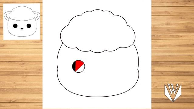 How to draw Cute Sheep Face Step by step, Easy Draw | Free Download Coloring Page смотреть онлайн