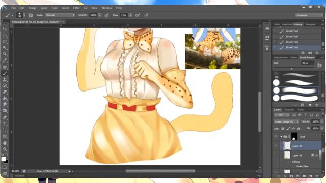 Serval Kemono Friends SpeedPaint смотреть онлайн
