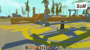 Scrap Mechanic #17 Как построить реалистичную подвеску на мостах без модов и багов.