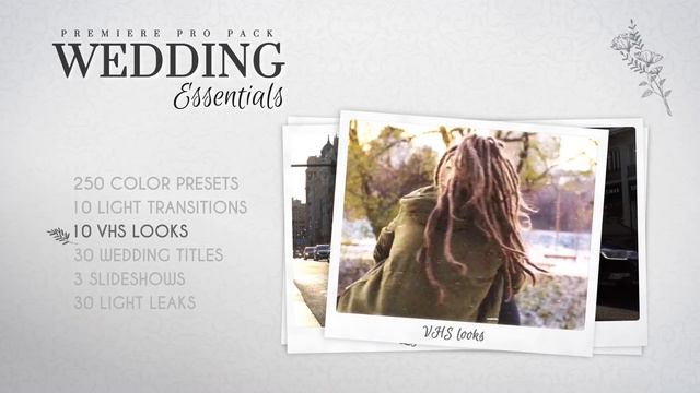 Wedding-essentials-pack-Пакет «Основы для свадьбы» для Premiere Pro смотреть онлайн
