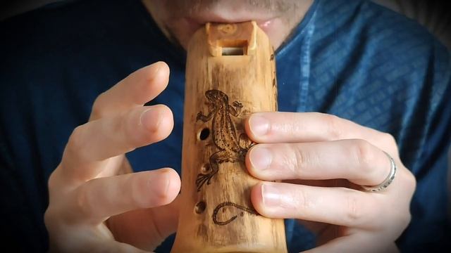 Окарина из белого граба, восточный строй. смотреть онлайн