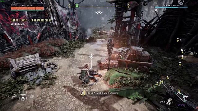 HORIZON ZERO DAWN: COMPLETE EDITION PC WALKTHROUGH PART 34 - BANDIT CAMP - BLACKWING SNAG смотреть онлайн