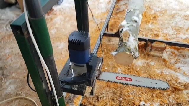 Шинная пилорама 220в своими руками.