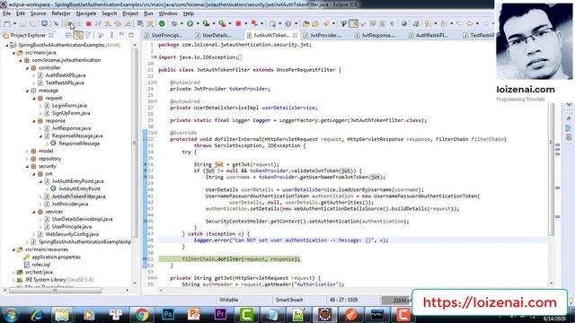 Angular (10 + 11 + 12) + SpringBoot JWT Token Based Authentication Example – Spring Security + MySQ смотреть онлайн