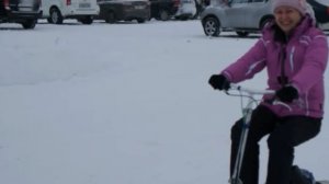 Мотосамокат Вектор 3 зимой