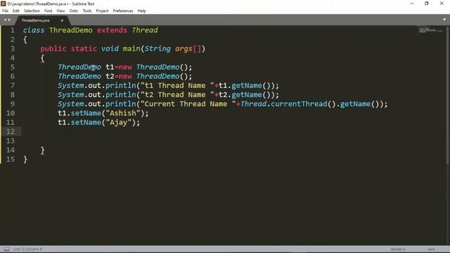 #16 setName(), getName(), setId(), getId(), isAlive() in Java Multithreading | By Ashish Gadpayle смотреть онлайн