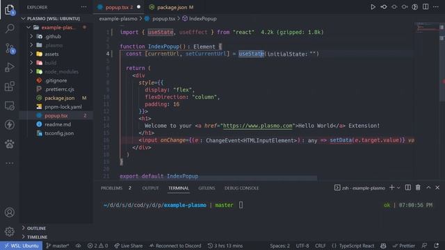 Create a Google Chrome extension with ReactJS | Plasmo quickstart tutorial смотреть онлайн