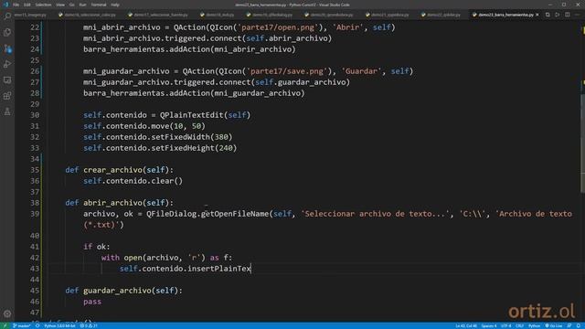 Python Curso V2: 434 2/2 Crear una Barra de Herramientas para Operaciones Básicas de Archivos смотреть онлайн
