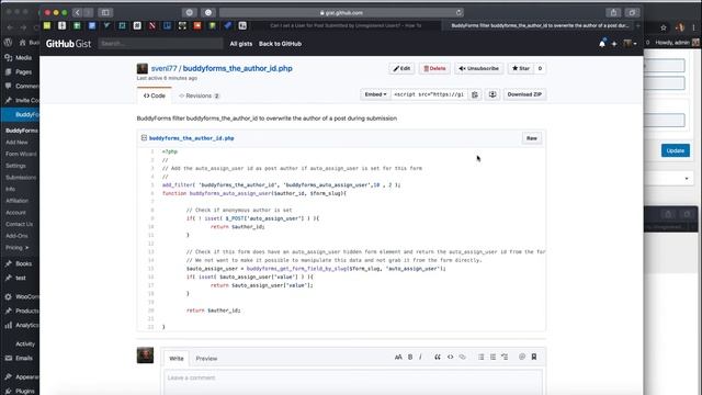 Can I set a user for post submitted by unregistered users? смотреть онлайн
