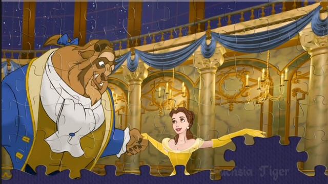 Jigsaw puzzle game - Beauty and the beast [Disney] смотреть онлайн