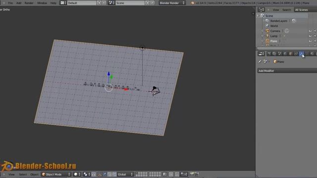 Blender. Модификатор Boolean и объемный текст смотреть онлайн