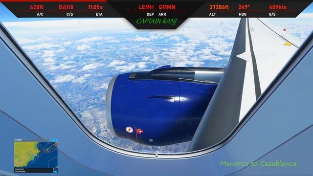 [MSFS 2020] Menorca to Casablanca SImbrief FPL Enhanced live traffic ULTRA смотреть онлайн