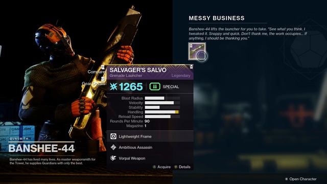 Destiny 2 - How to get Salvagers Salvo (Legendary Grenade Launcher) смотреть онлайн