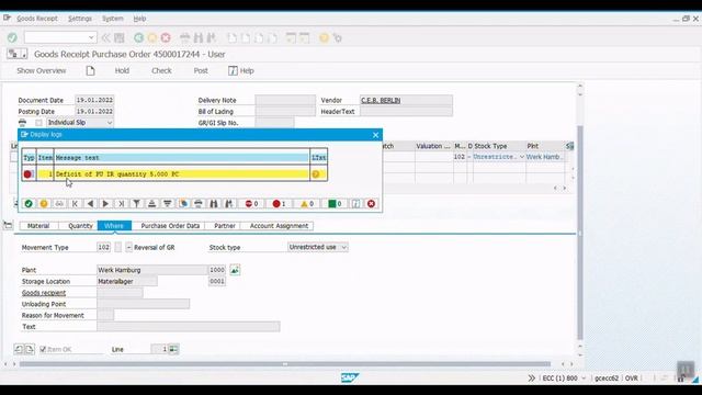 SAP Reverse Goods Receipt After Invoice | How To Reverse Goods Receipt In SAP смотреть онлайн