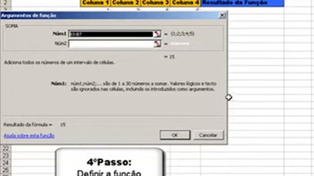 Inserir funções no Microsoft Office Excel 2003 [Insert functions in Microsoft excel 2003] смотреть онлайн