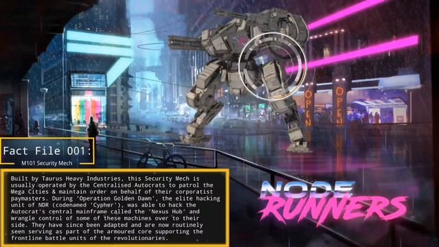 Node Runners $NDR Mech (fan fiction) - Cyberpunk Crypto Blockchain Game. смотреть онлайн