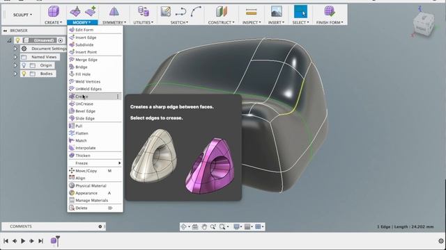 Уроки Fusion 360: Скульптинг /  Learn To Sculpting