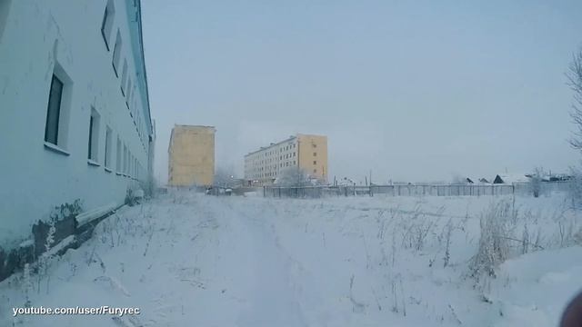 Колымские морозы. Сусуман. Самые короткие дни в году. GoPro смотреть онлайн
