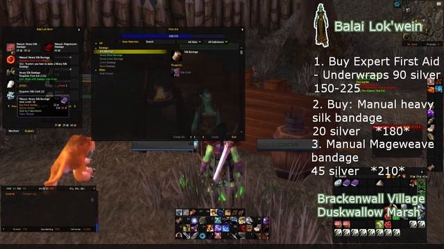 FIRSTAID 150-225 *HORDE GUIDE* (VANILLA OR Burning Crusade) смотреть онлайн