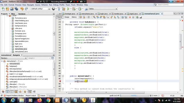 Login Hak akses di Java Netbean смотреть онлайн