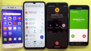 MADNESS Incoming Call & Outgoing Call / Xiaomi Redmi 9C NFC Vs Pixel 4XL Vs Samsung J3 Vs Honor 6A