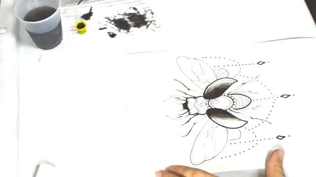 Scarab draw by Fillipe Gameiro at Golden Canvas Tattoo & Art смотреть онлайн